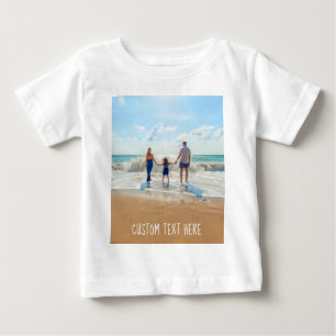Custom Your Photo Baby T-Shirt with Text Name