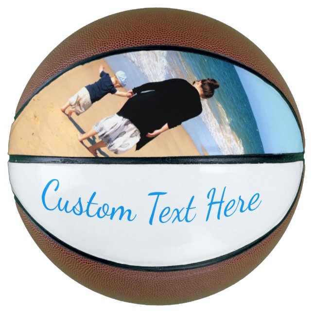 Custom Your Photo Basketball Gift with Text Name (Front)