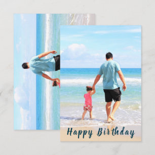 Custom Your Photo Birthday Card Personalised
