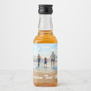 Custom Your Photo Bottle Labels Personalised Text