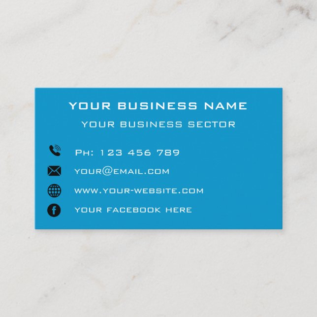 Custom Your Photo Business Card Personalised (Front)