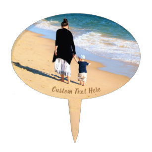 Custom Your Photo Cake Topper with Text