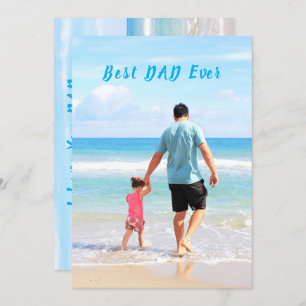 Custom Your Photo Card with Text - I Love You DAD