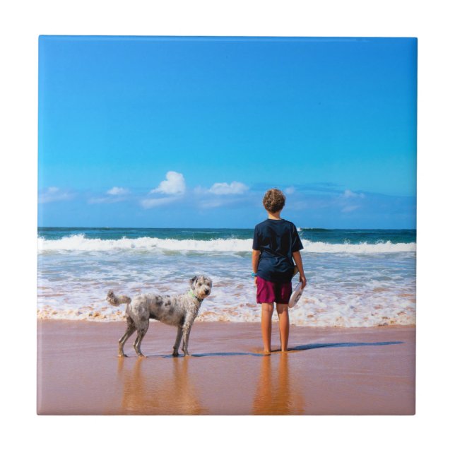 Custom Your Photo Ceramic Tile Gift Personalized (Front)