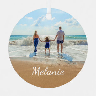 Custom Your Photo Christmas Ornament with Name