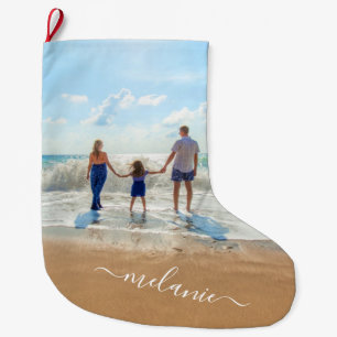 Custom Your Photo Christmas Stocking with Name