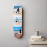 Custom Your Photo Collage and Text Skateboard<br><div class="desc">Personalised Skateboards with Custom Photo Collage and Text - Mum / Dad / Kids / Parents / Couple Modern Custom Photos Unique Your Own Design - Special Family / Friends or Personal Skateboard Gift - Add Your Photos and Text - Name / Favourite Background - Elements and Text Colours /...</div>