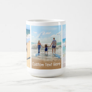 Custom Your Photo Collage Coffee Mug with Text