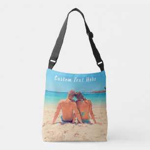Custom Your Photo Crossbody Bag with Text