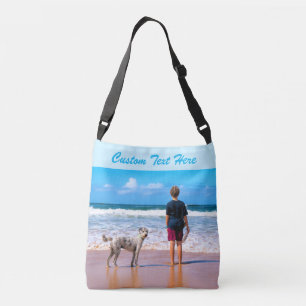 Custom Your Photo Crossbody Bag with Text