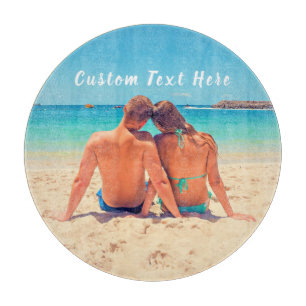 Custom Your Photo Cutting Board with Text Name
