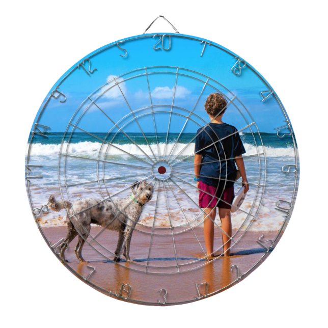 Custom Your Photo Dart Board Personalised Gift (Front)