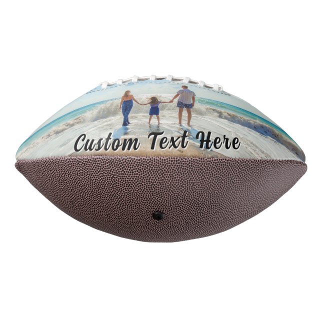 Custom Your Photo Football Personalised Text (Rotated 270)