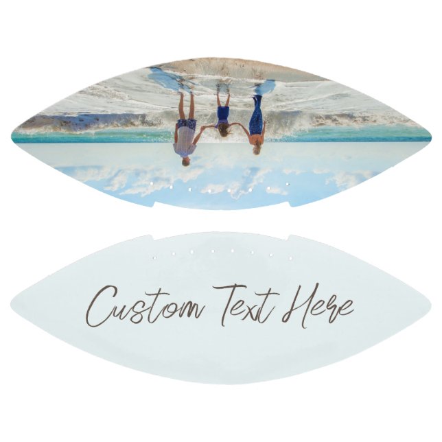 Custom Your Photo Football with Text (Panels)