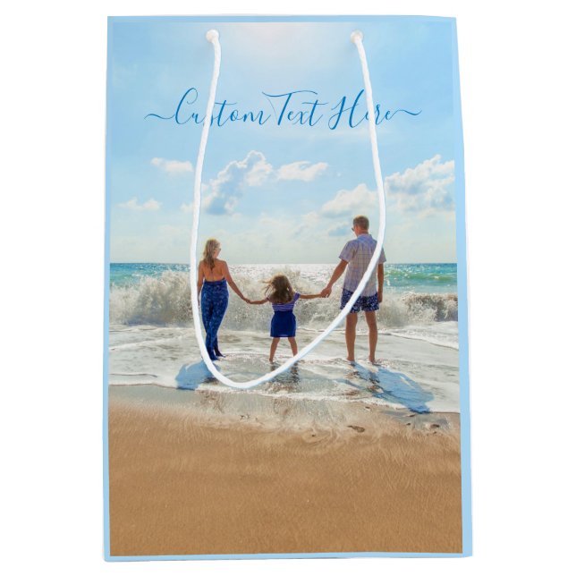 Custom Your Photo Gift Bag with Text (Front)