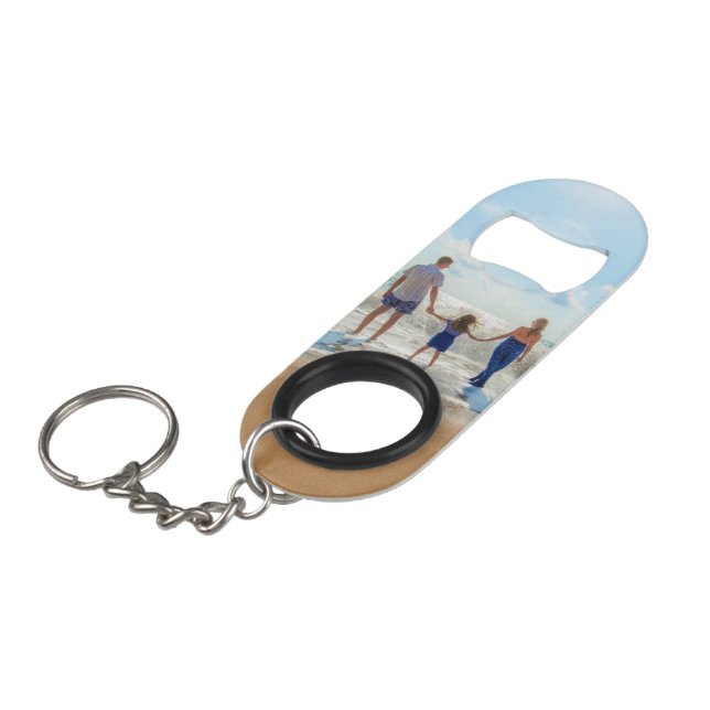 Custom Your Photo Keychain Bottle Opener (Front Angled)