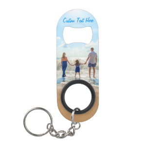 Custom Your Photo Keychain Bottle Opener with Text