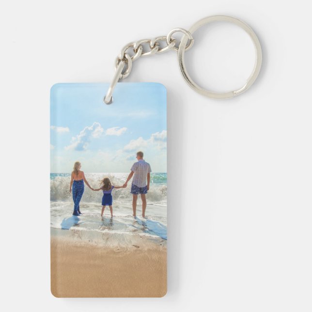 Custom Your Photo Keychain Personalised Gift (Back)
