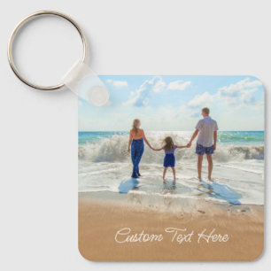 Custom Your Photo Keychain with Text