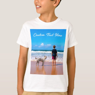 Custom Your Photo Kids T-Shirt Gift with Text Name