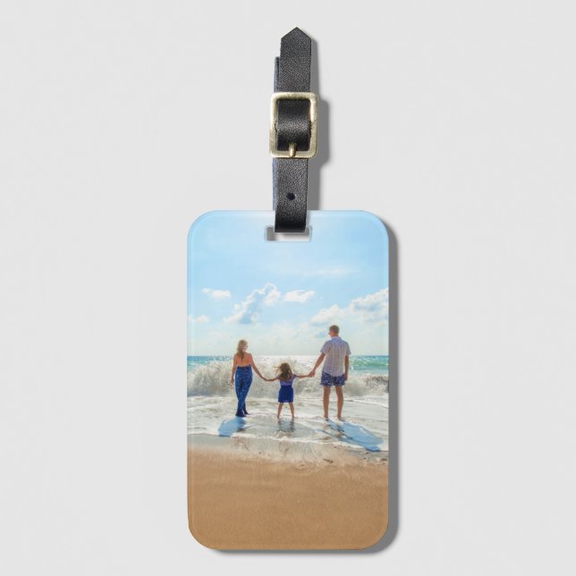Custom Your Photo Luggage Tag Personalised (Front Vertical)