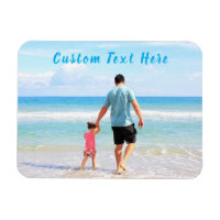Custom Your Photo Magnet with Text Personalised