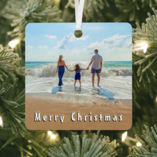 Custom Your Photo Personalised Christmas Ornament