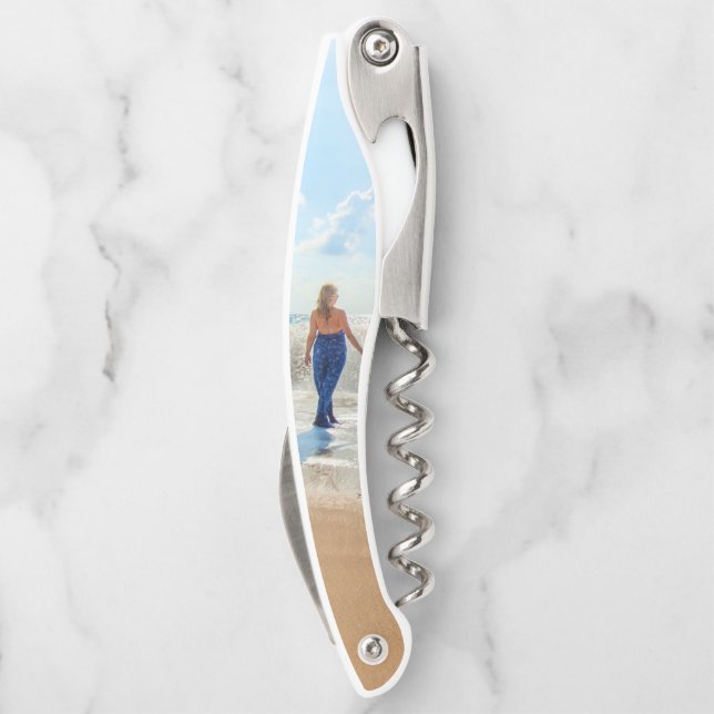 Custom Your Photo Personalised Waiter's Corkscrew (Back)