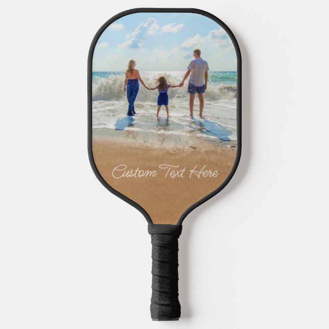 Custom Your Photo Pickleball Paddle with Text (Front)
