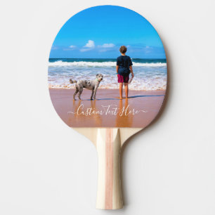 Custom Your Photo Ping Pong Paddle with Text