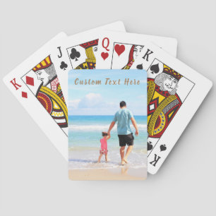 Custom Your Photo Playing Cards with Text