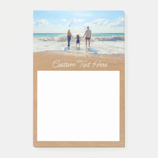 Custom Your Photo Post it Notes with Text (Front)