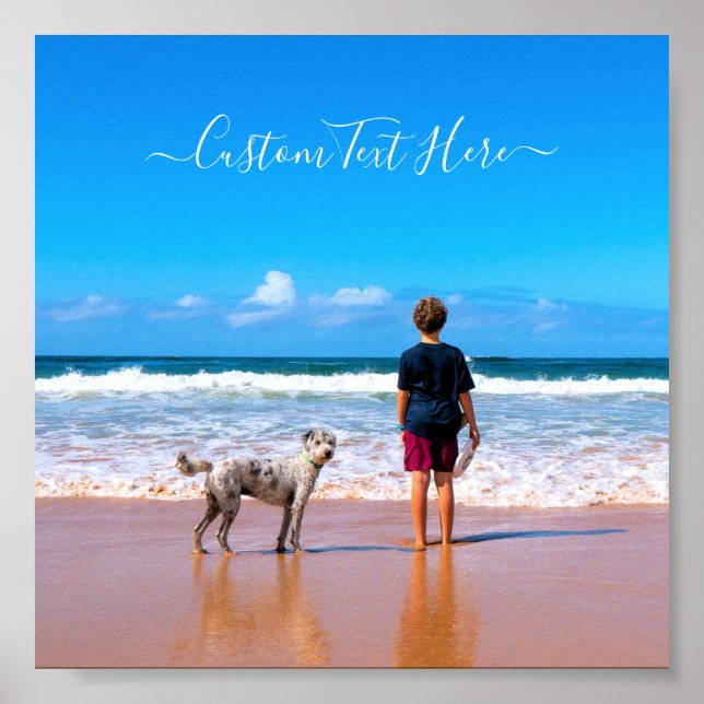 Custom Your Photo Poster with Text Name (Front)