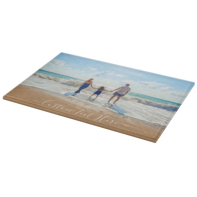 Custom Your Photo Text Cutting Board Personalized (Corner)