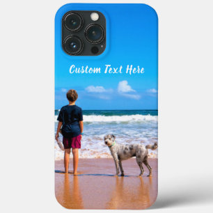 Custom Your Photo Text iPhone Case with Text