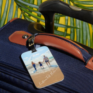 Custom Your Photo Text Luggage Tag Personalised