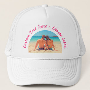 Custom Your Photo Trucker Hat Gift with Text