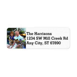 Custom Your Photo With Your Return Address Label