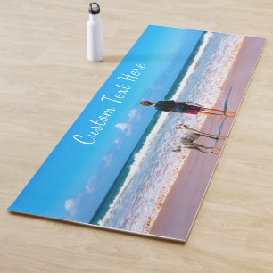 Custom Your Photo Yoga Mat Gift with Text Name