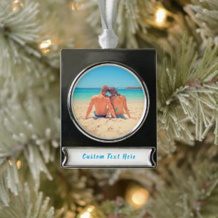 Custom Your Photos Christmas Ornament with Text