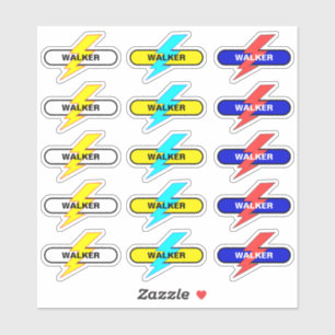Custom Your Positive Name - 15 School Stickers