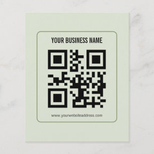 Custom Your QR Code Business Name Template Flyer
