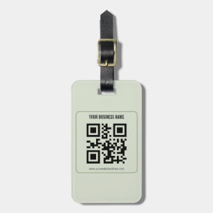 Custom Your QR Code Business Name Template Luggage Tag
