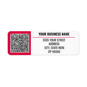 Custom Your QR Code Name Return Address Labels