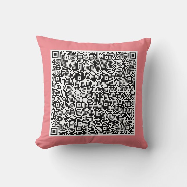 Custom Your QR Code Pillow Example Choose Colour (Front)