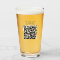 Custom Your QR Code Scan Info Personalised Glass