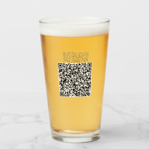 Custom Your QR Code Scan Info Personalised Glass
