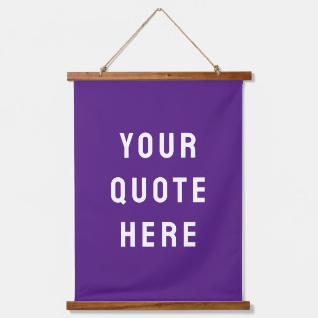 Custom Your Quote Banner Personalised Wall Text Hanging Tapestry (Front)