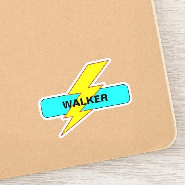 Custom Your School Name - Motivational Lightning (Motivational & Inspirational Quotes Stickers)