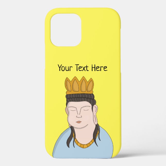 Custom Your Text Buddha Case-Mate iPhone Case (Back)